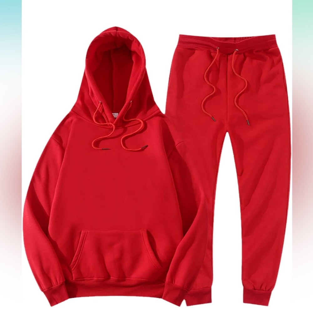 Men's Women's Activewear Winter Hoodie Sets Jogging Pants Fleece Jogging Set